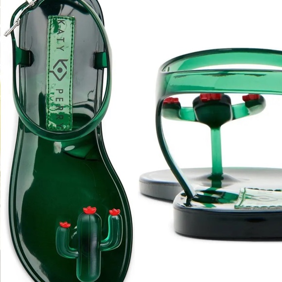 Katy Perry cactus gel sandals 5 size new - Picture 4 of 4